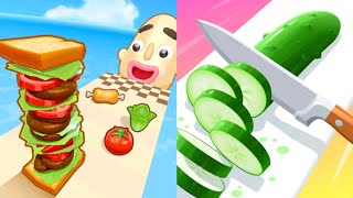Sandwich Runner VS Perfect Slices Gameplay IOS Android screenshot 4