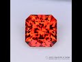 8.87ct Lab Orange Sapphire - Flame Fusion