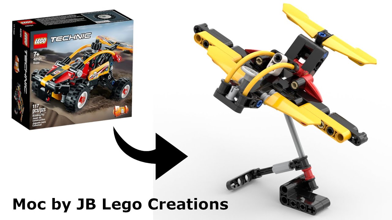 Lego 42101 C-Modell (airplane) | + free instructions - YouTube