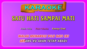 SATU HATI SAMPAI MATI (buat CEWEK) ~ karaoke _ tanpa vokal wanita