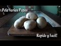 Como pelar muchas papas al mismo tiempo y rapido