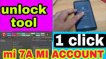 redmi 7a mi account frp remove|| JUST 1 CLICK||unlocktool