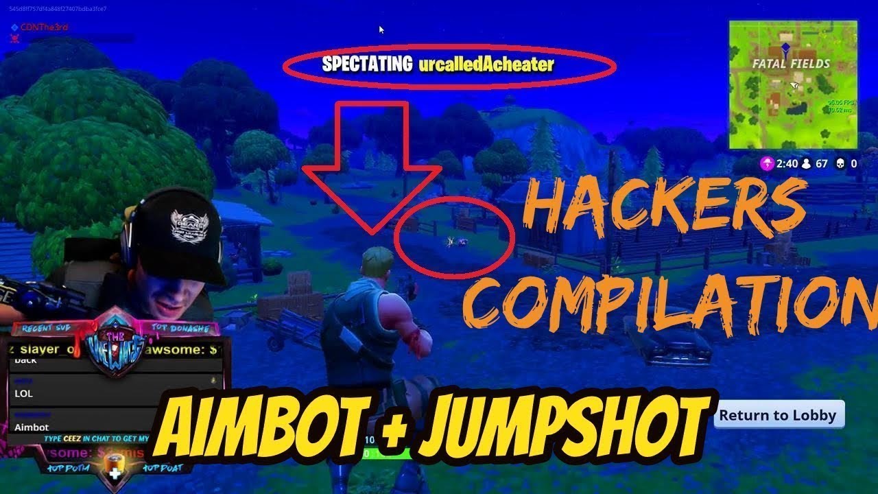 fortnite hackers compilation 1 aimbot speed hack wallhack - ali a fortnite hacker