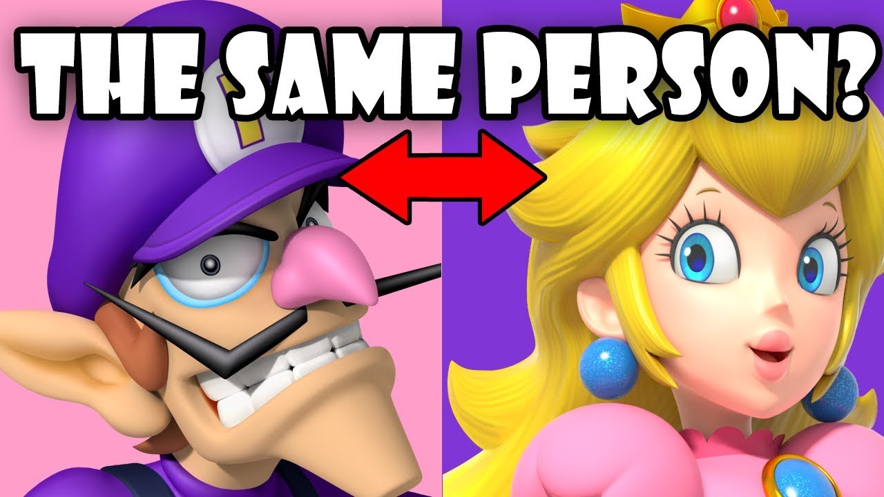 is waluigi and peach the same person youtube