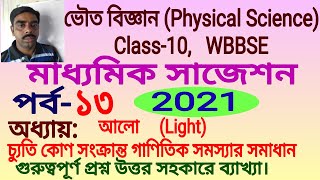 Banglar Pathshala Dipankar, Madhyamik Suggestion 2021, Physical Science, কৌণিক চ্যুতি সংক্রান্ত গণিত