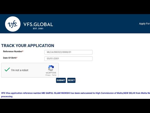 Track your VFS application FULL Process Done! - YouTube