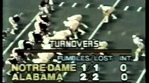 1980 Notre Dame at Alabama highlights