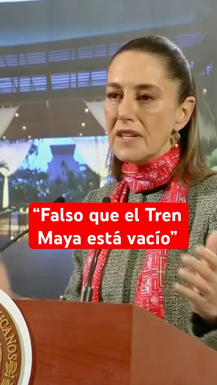 Sheinbaum destaca el éxito del Tren Maya y sus hoteles #shorts