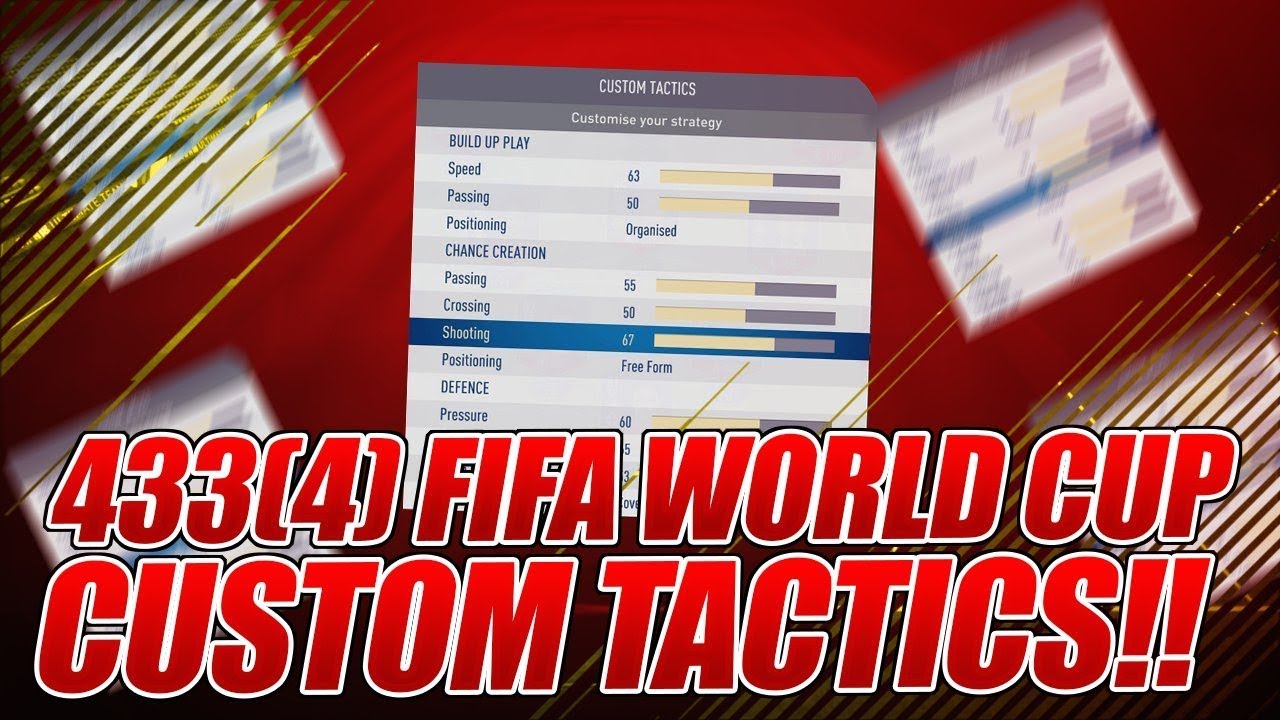 4-3-3 (4) POST PATCH CUSTOM TACTICS & PLAYER INSTRUCTIONS | FIFA 18 WORLD CUP ULTIMATE TEAM