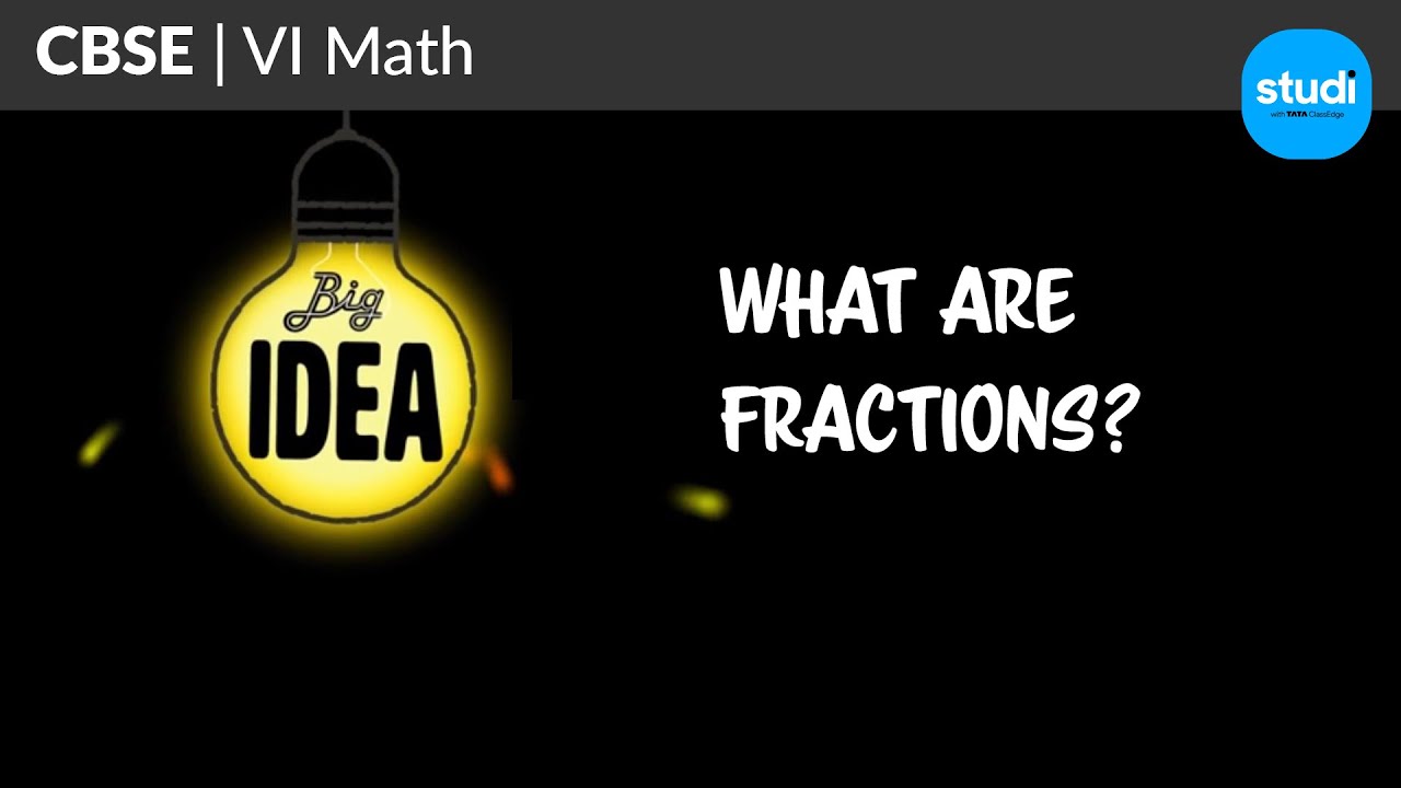 The world of Fractions | CBSE | Class 6 | Tata Studi