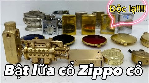Bật lữa cổ _ Zippo Cổ _ Bật Lữa Xăng Đá #đồcổcầnthơ #batluaxang #batluaco #batluadoc #bậtlửa