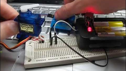 TowerPro SG90 Servo Test Continuous Rotation Hack Modification