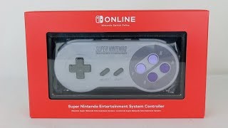 Nintendo Switch Online SNES Controller Unboxing\/Review!