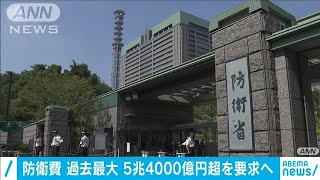 防衛省の概算要求　9年連続増加で過去最大を更新へ(2020年9月22日)