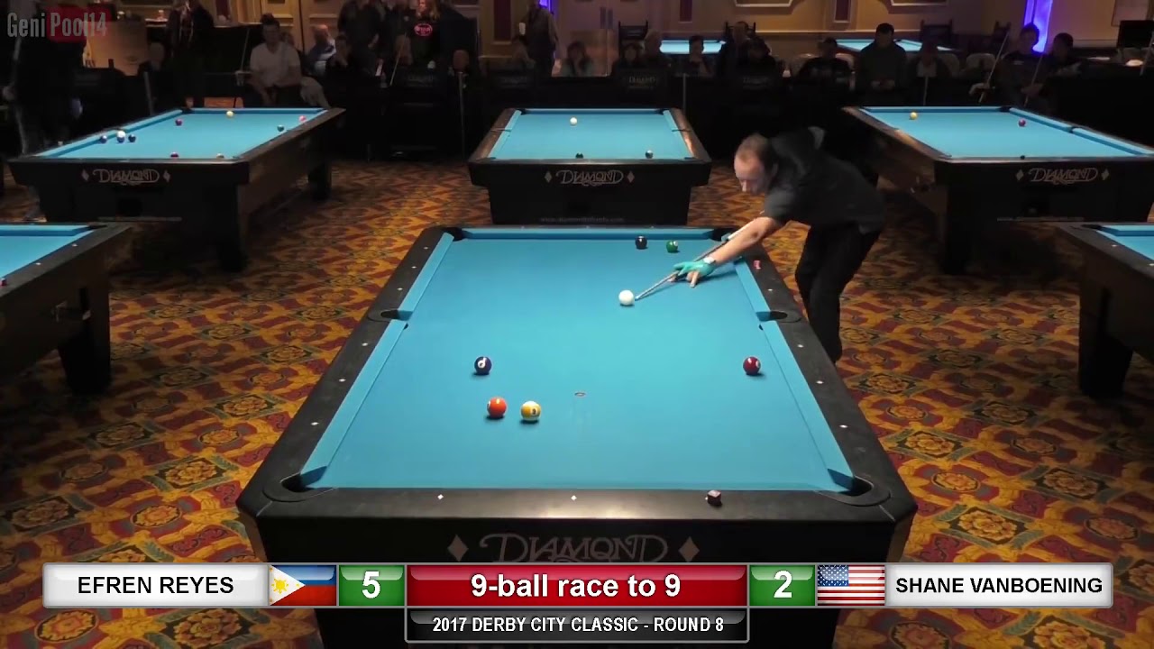 QUICK BILLIARDS Shane Van Boening Vs Efren Reyes 9 Ball YouTube