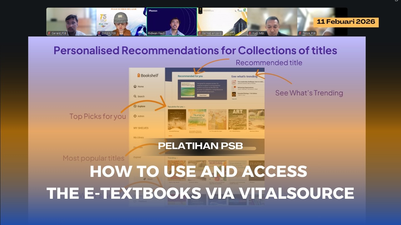 Vitalsource Format How To Use and Access the e-Textbooks via Vitalsource | PSB FEB UI 11 ...