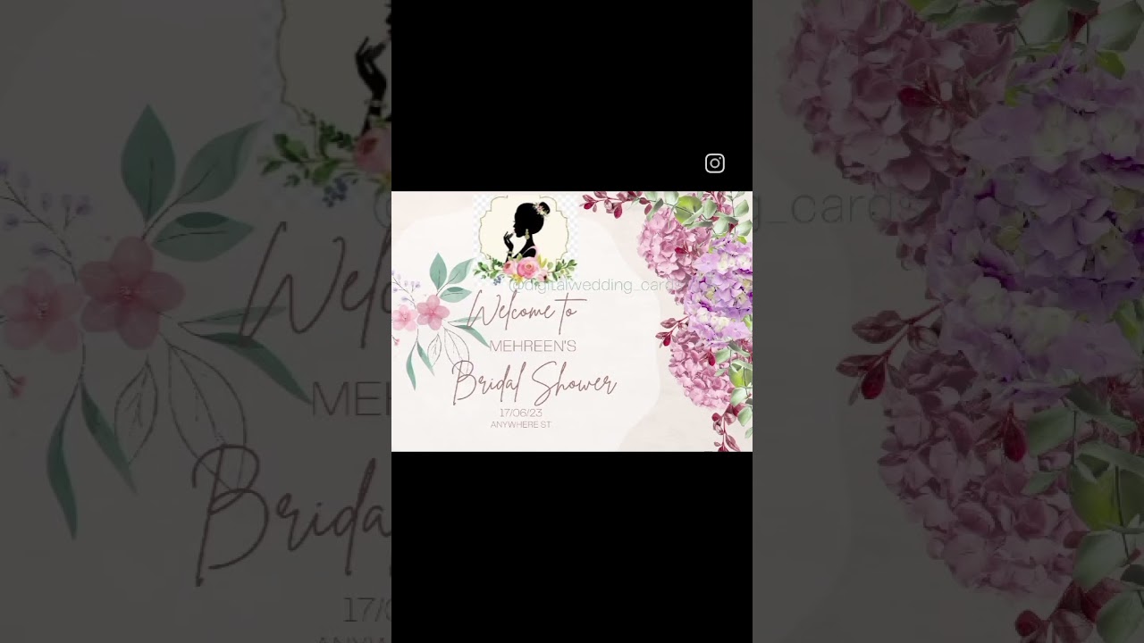 Bridal shower invitation💖 Happy customer Alhamdulillah 🌸 Customizable 🌸 Budget friendly