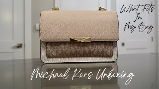 Jade Gusset Michael Kors Unboxing + What Fits In My Bag