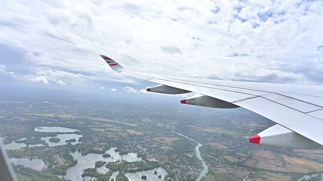 British Airways Airbus A350-1000 Takeoff LHR-PHL 8-27-2025