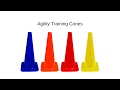 Agility training cones from clean run