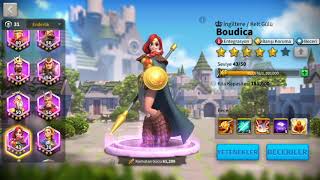 Rise of Kingdoms Komutana EXP kasma LOHAR - BOİDİCA yetenek ağaçları screenshot 2