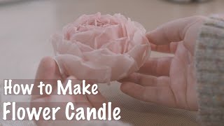Aesthetic Flower Candle  4 K Free Video Process Tutorial  Celebrating Spring