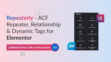 How To Use ACF Repeater Fields In Elementor | ACF Repeater Loop Builder | Repeaterly
