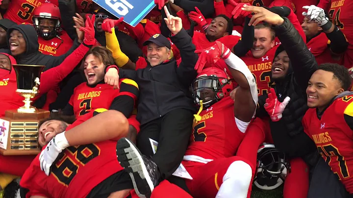 Ferris coach Tony Annese dives into team celebration