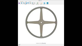 Flat Four Spoke Steering Wheel Design Fusin360