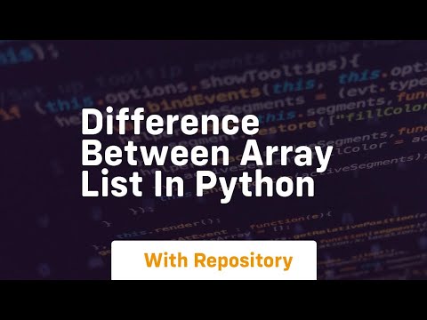 Difference between array