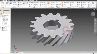 How to make a Helical Gear INVENTOR 2011