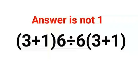 (3+1)6÷6(3+1)The answer is not 1. Many got it wrong!  Ukraine Math Test #math #percentages #ukraine