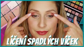 LÍČENÍ SPADLÝCH VÍČEK | TIPY PRO LÍČENÍ 40+ | návod krok za krokem