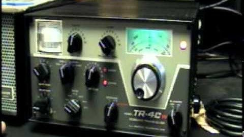 Demo Drake TR-4CW Ham Radio SSB CW AM Tube Transceiver