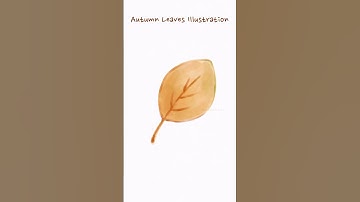 Autumn Leaves illustration-1 on Procreate #shorts #artshorts #artprocess #procreate #arttutorial