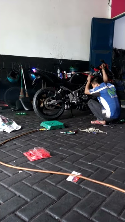 Seting knalpot Purbalingga ya mgm Kawasaki ninja rr