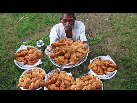 kfc-style-fried-chicken-|-crispy-spicy-fried-chicken-cooking-by-our-grandpa-for-orphan-kids