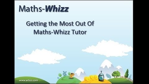 Introduction to Maths-Whizz Tutor for New Students