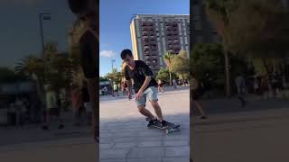 Longboard Cool Tricks in Barcelona - Apex 37 Diamond Drop #shorts