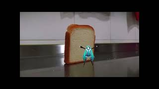 bread falls on hatsune miku