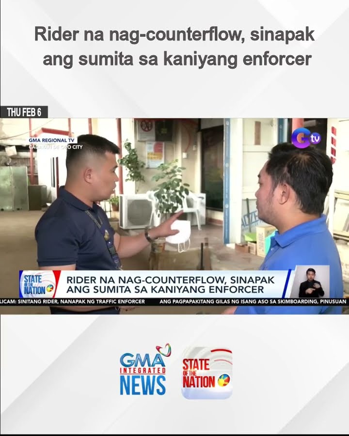 Rider na nag-counterflow, sinapak ang sumita sa kaniyang enforcer | SONA