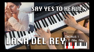 Piano Chords: Say Yes To Heaven - Lana Del Rey
