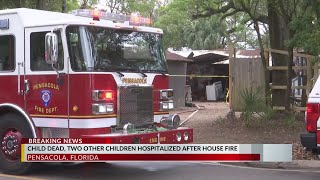 1 child dead, 3 in hospital after house fire: Pensacola Fire Department screenshot 5
