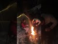 YOĞUN KARDA KAMP ATEŞİYLE ISINMAK❄️🥶