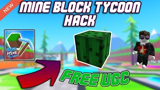 [FREE UGC] Mine Block Tycoon OP Script (2023) PASTEBIN