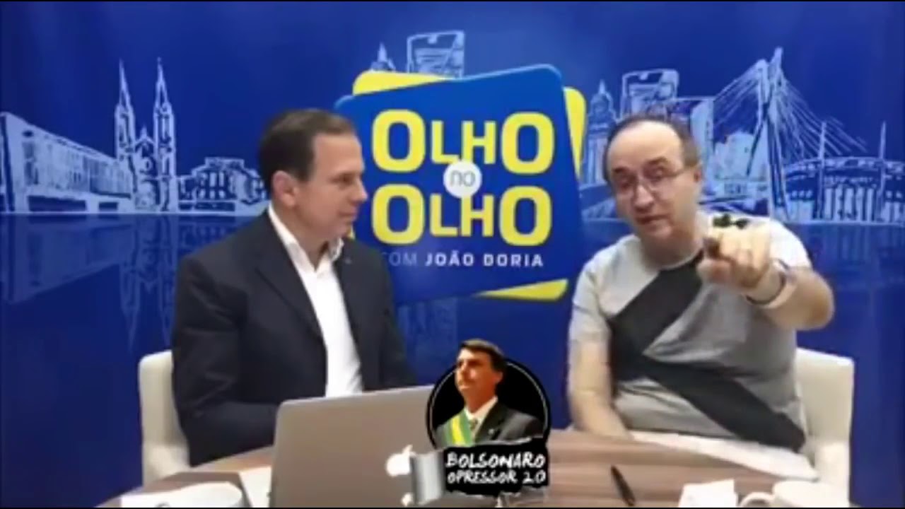 João Doria E Reinaldo Azevedo Falando Mal De Jair Bolsonaro Youtube