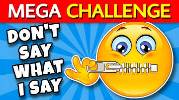 Avoid Saying The Same Thing As Me 🤔 MEGA CHALLENGE 📢