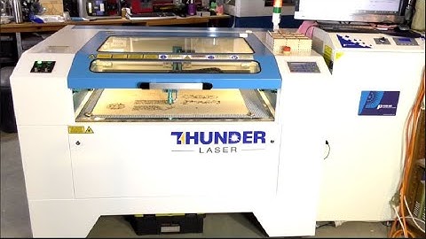 Thunder Laser Nova 35 100 Watt working flat out cutting *PROMO*