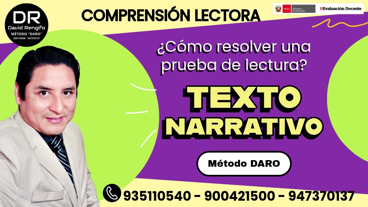CÓMO RESOLVER LAS PREGUNTAS DE COMPRENSIÓN LECTORA EN UN TEXTO NARRATIVO