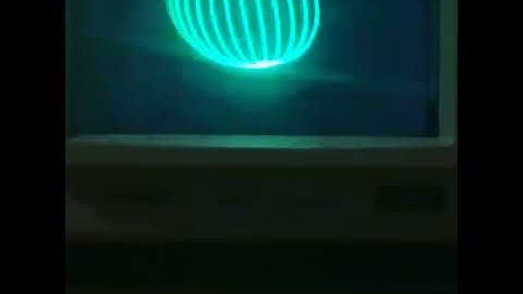 A planet drawn on an oscilloscope by the sound you hear !